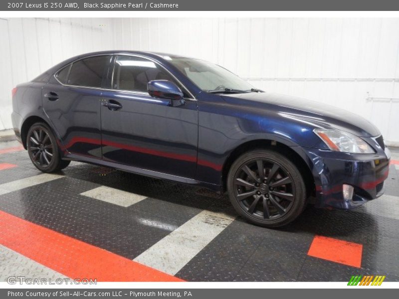 Black Sapphire Pearl / Cashmere 2007 Lexus IS 250 AWD