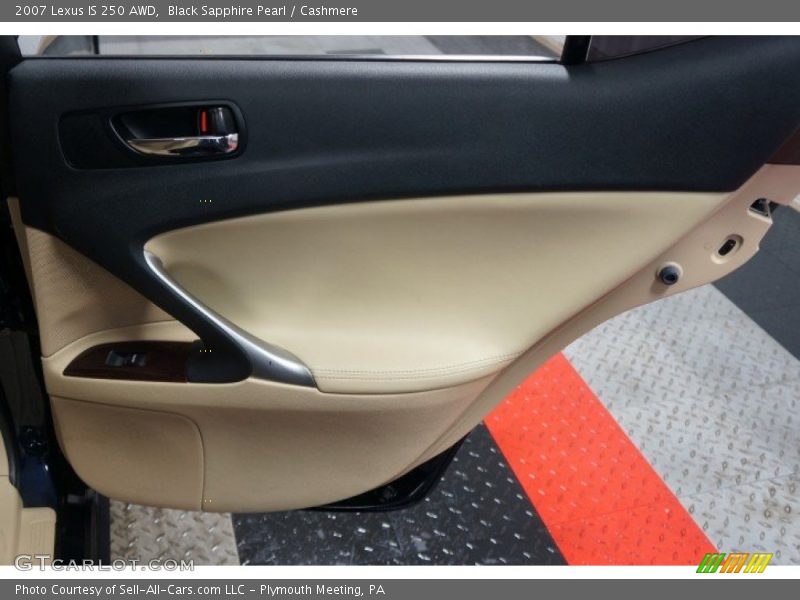 Black Sapphire Pearl / Cashmere 2007 Lexus IS 250 AWD