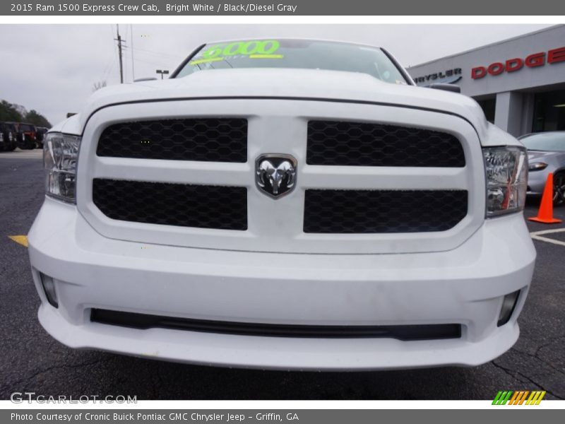 Bright White / Black/Diesel Gray 2015 Ram 1500 Express Crew Cab