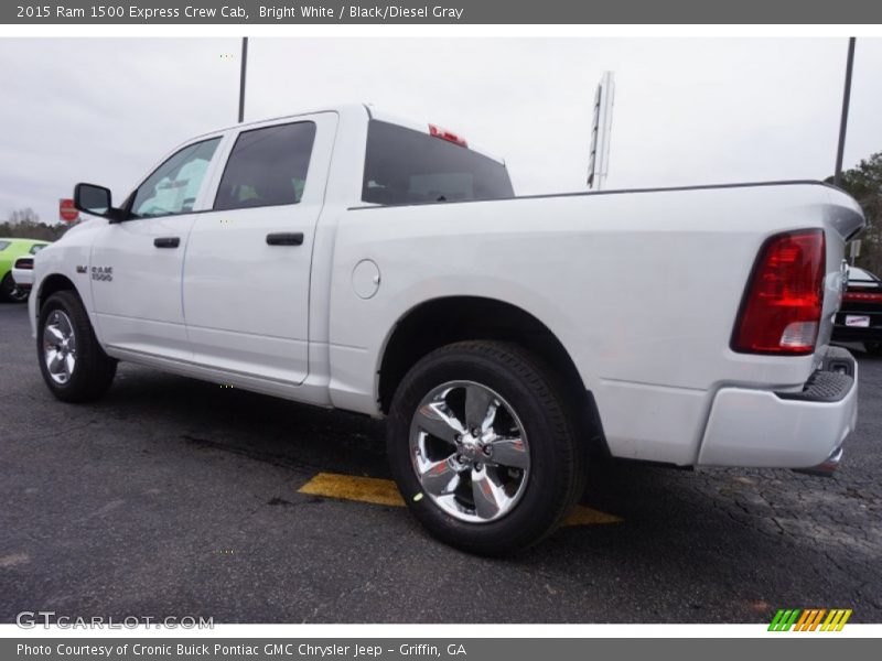 Bright White / Black/Diesel Gray 2015 Ram 1500 Express Crew Cab