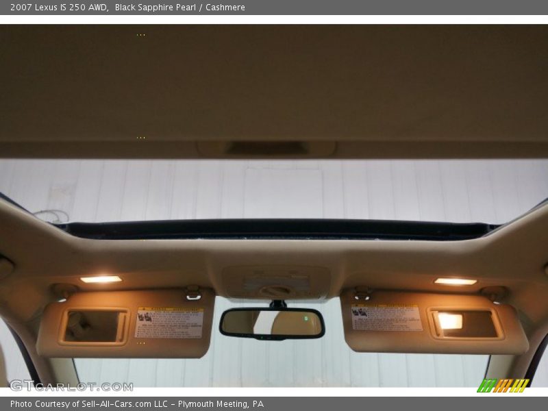 Black Sapphire Pearl / Cashmere 2007 Lexus IS 250 AWD