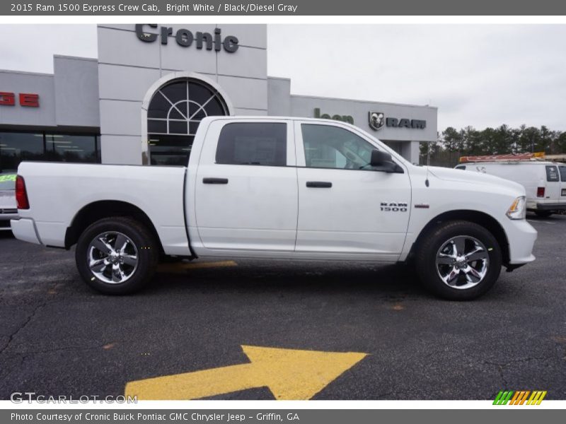 Bright White / Black/Diesel Gray 2015 Ram 1500 Express Crew Cab