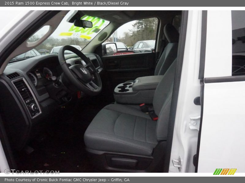Bright White / Black/Diesel Gray 2015 Ram 1500 Express Crew Cab