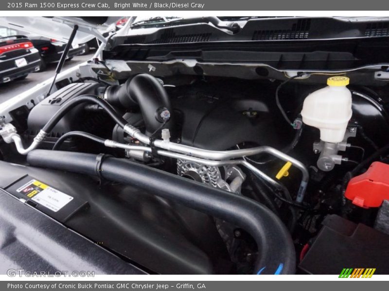 Bright White / Black/Diesel Gray 2015 Ram 1500 Express Crew Cab
