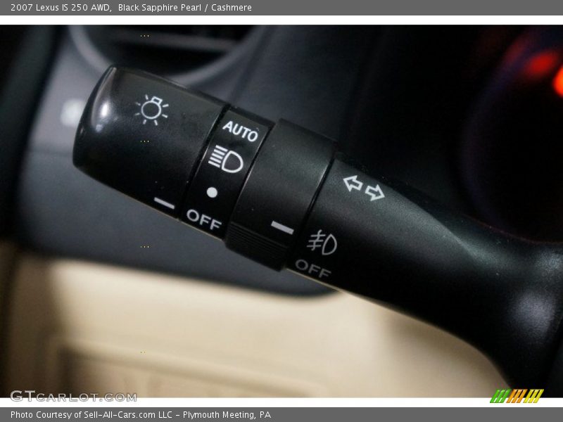 Black Sapphire Pearl / Cashmere 2007 Lexus IS 250 AWD