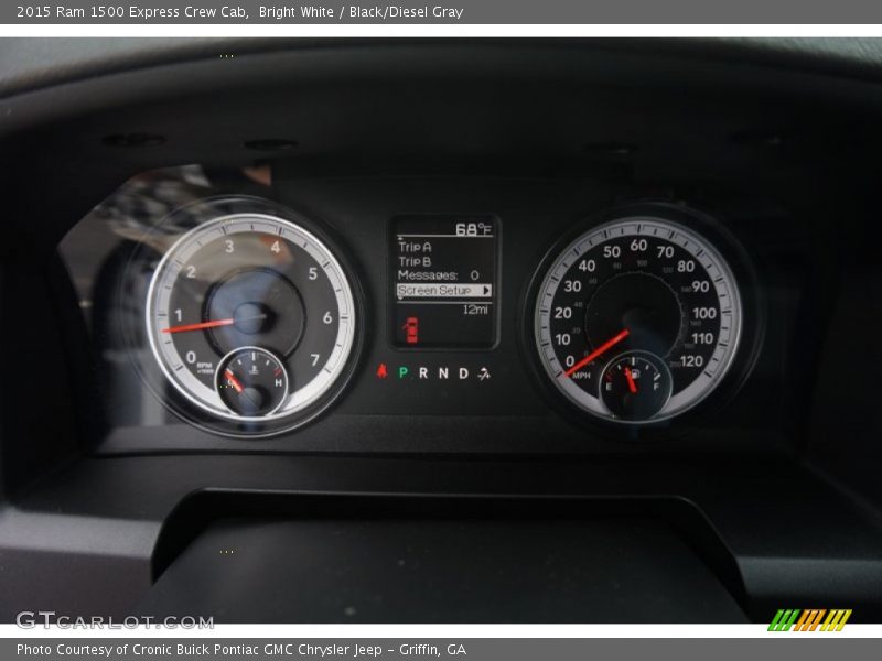 Bright White / Black/Diesel Gray 2015 Ram 1500 Express Crew Cab