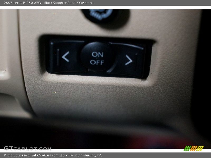 Black Sapphire Pearl / Cashmere 2007 Lexus IS 250 AWD