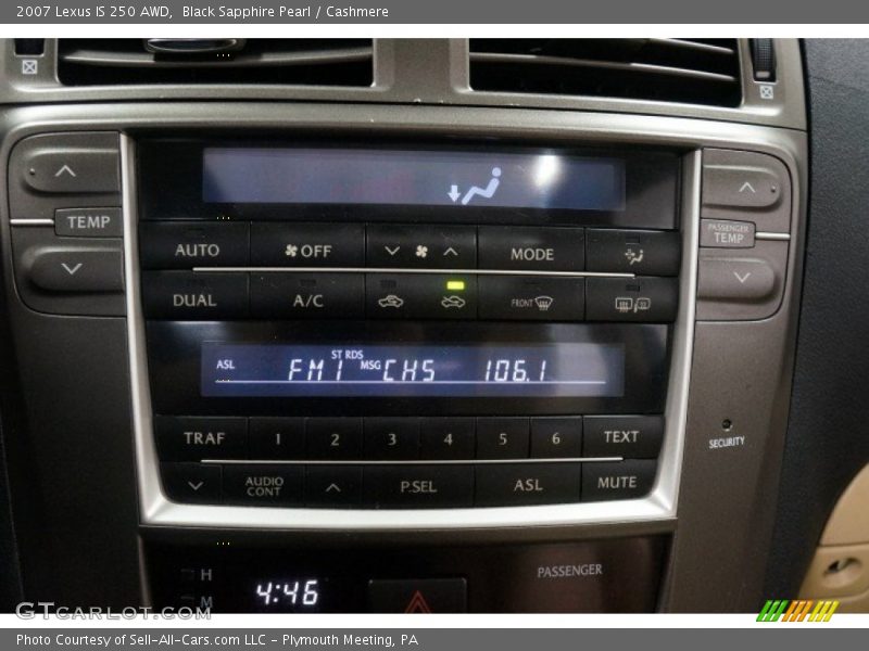 Black Sapphire Pearl / Cashmere 2007 Lexus IS 250 AWD