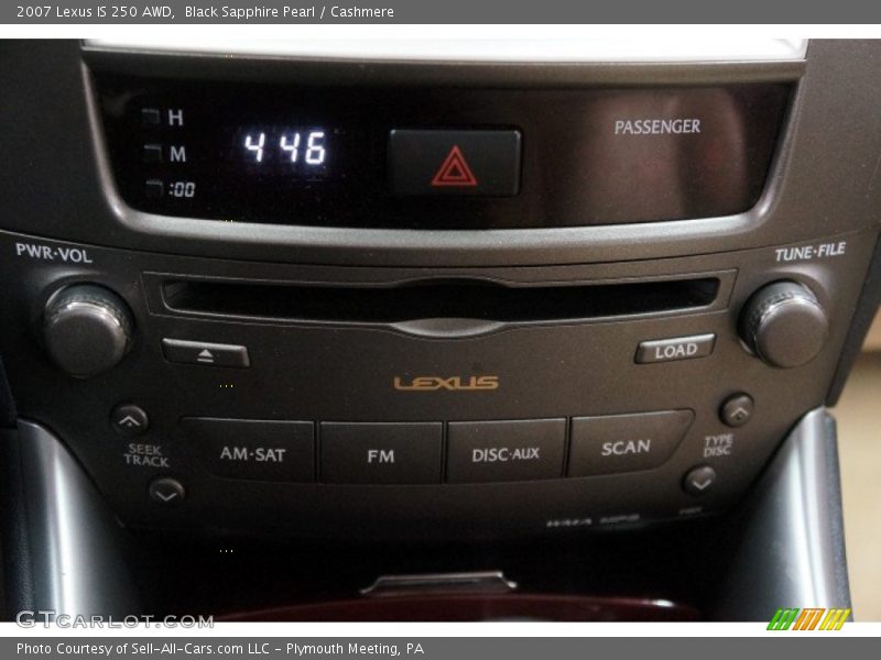 Black Sapphire Pearl / Cashmere 2007 Lexus IS 250 AWD
