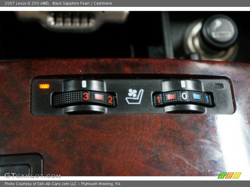 Black Sapphire Pearl / Cashmere 2007 Lexus IS 250 AWD