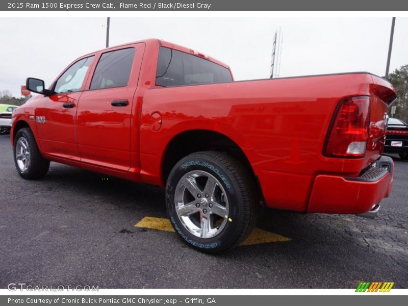 Flame Red / Black/Diesel Gray 2015 Ram 1500 Express Crew Cab