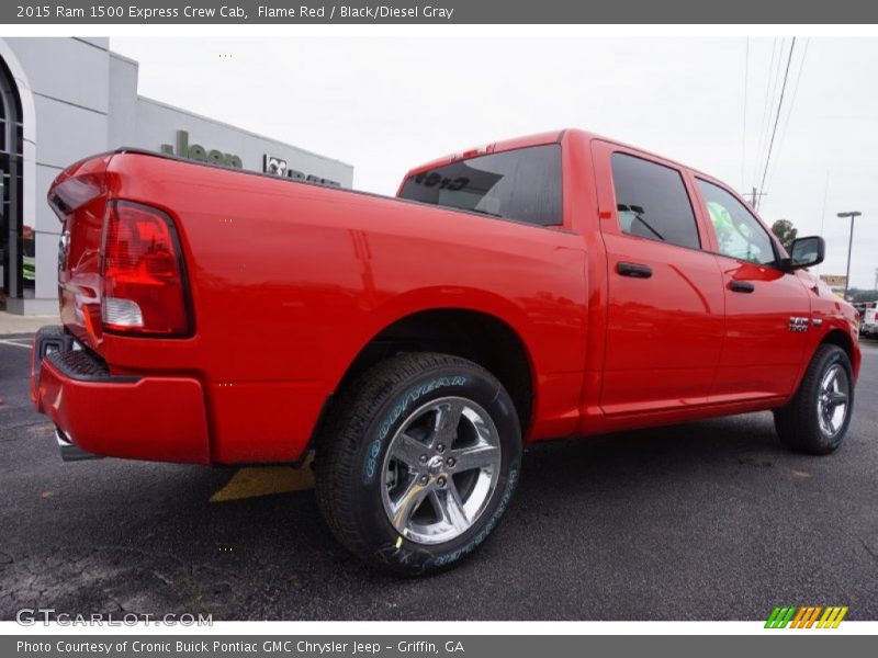 Flame Red / Black/Diesel Gray 2015 Ram 1500 Express Crew Cab