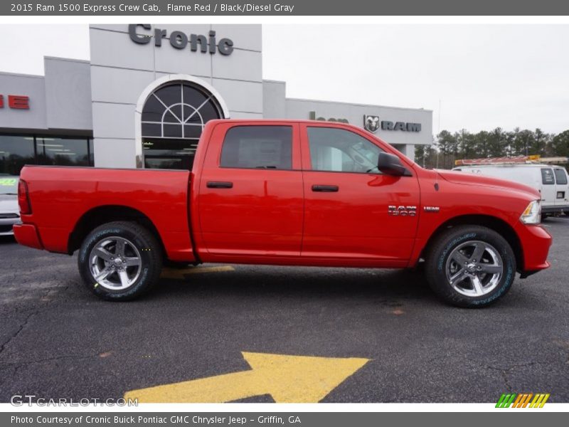 Flame Red / Black/Diesel Gray 2015 Ram 1500 Express Crew Cab