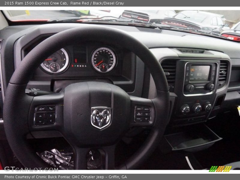 Flame Red / Black/Diesel Gray 2015 Ram 1500 Express Crew Cab