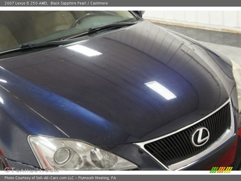 Black Sapphire Pearl / Cashmere 2007 Lexus IS 250 AWD