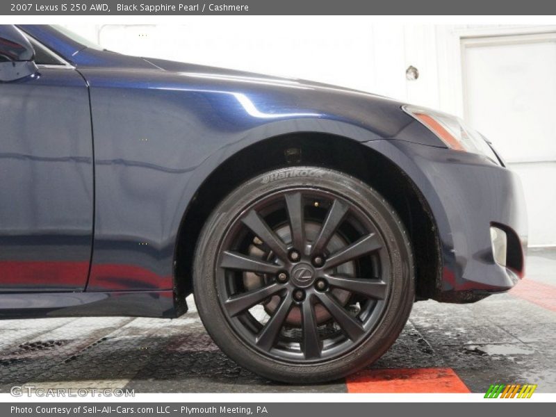 Black Sapphire Pearl / Cashmere 2007 Lexus IS 250 AWD