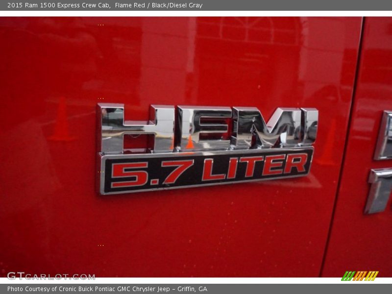 Flame Red / Black/Diesel Gray 2015 Ram 1500 Express Crew Cab