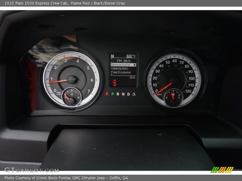 Flame Red / Black/Diesel Gray 2015 Ram 1500 Express Crew Cab