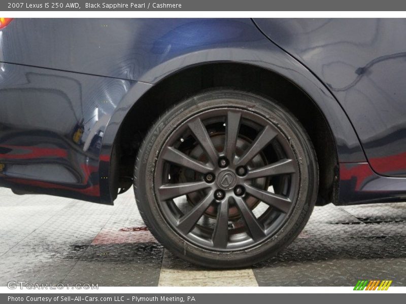 Black Sapphire Pearl / Cashmere 2007 Lexus IS 250 AWD