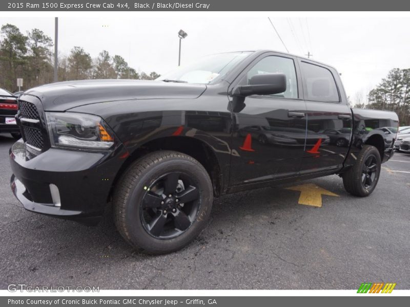 Black / Black/Diesel Gray 2015 Ram 1500 Express Crew Cab 4x4