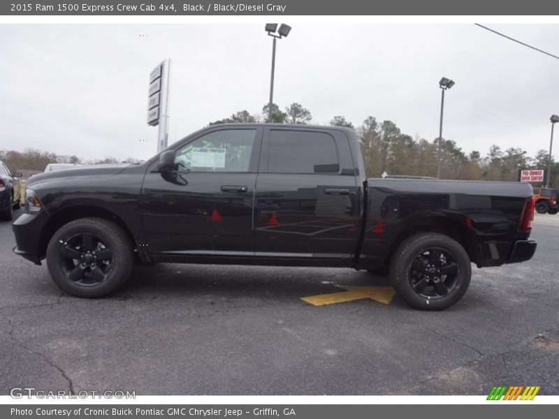 Black / Black/Diesel Gray 2015 Ram 1500 Express Crew Cab 4x4