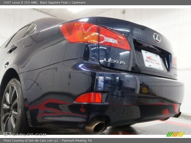 Black Sapphire Pearl / Cashmere 2007 Lexus IS 250 AWD