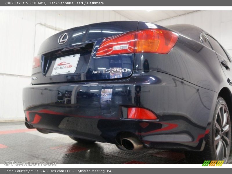 Black Sapphire Pearl / Cashmere 2007 Lexus IS 250 AWD
