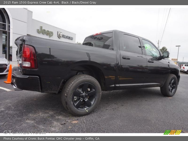 Black / Black/Diesel Gray 2015 Ram 1500 Express Crew Cab 4x4