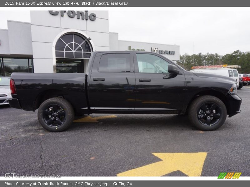 Black / Black/Diesel Gray 2015 Ram 1500 Express Crew Cab 4x4