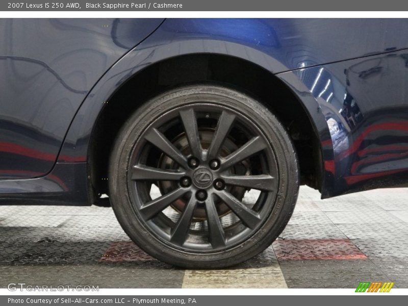 Black Sapphire Pearl / Cashmere 2007 Lexus IS 250 AWD
