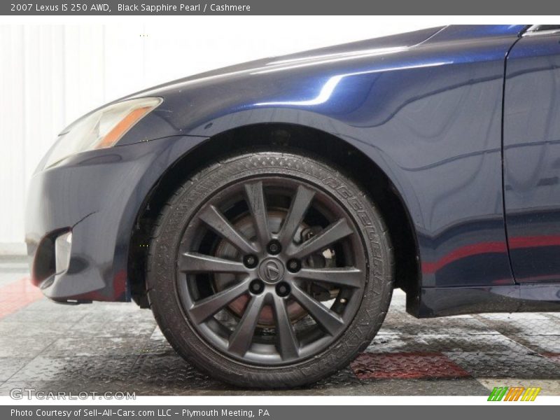 Black Sapphire Pearl / Cashmere 2007 Lexus IS 250 AWD