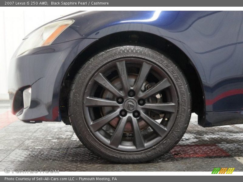 Black Sapphire Pearl / Cashmere 2007 Lexus IS 250 AWD