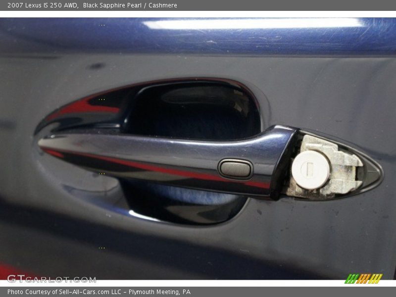 Black Sapphire Pearl / Cashmere 2007 Lexus IS 250 AWD