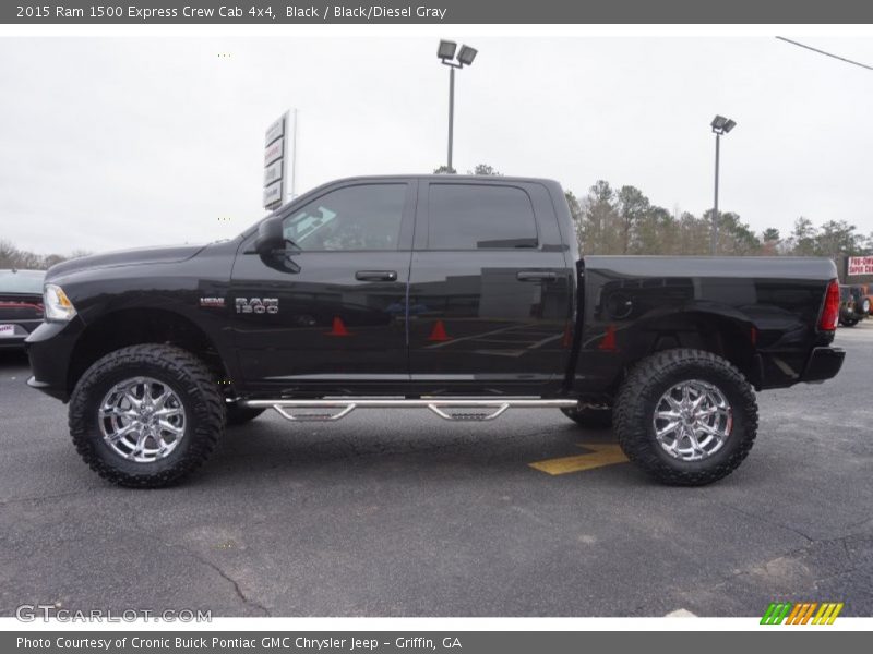 Black / Black/Diesel Gray 2015 Ram 1500 Express Crew Cab 4x4