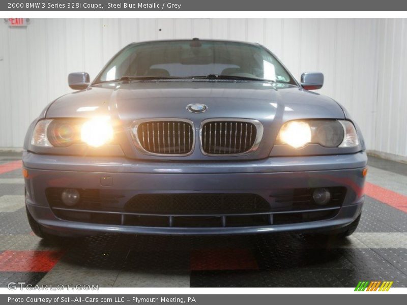 Steel Blue Metallic / Grey 2000 BMW 3 Series 328i Coupe