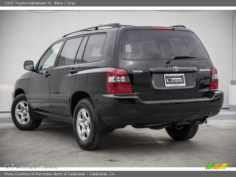 Black / Gray 2005 Toyota Highlander I4