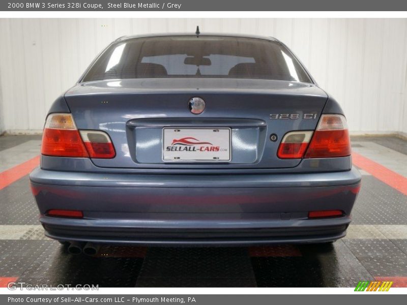 Steel Blue Metallic / Grey 2000 BMW 3 Series 328i Coupe