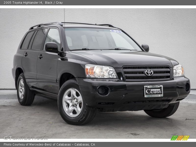 Black / Gray 2005 Toyota Highlander I4