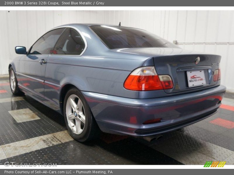 Steel Blue Metallic / Grey 2000 BMW 3 Series 328i Coupe