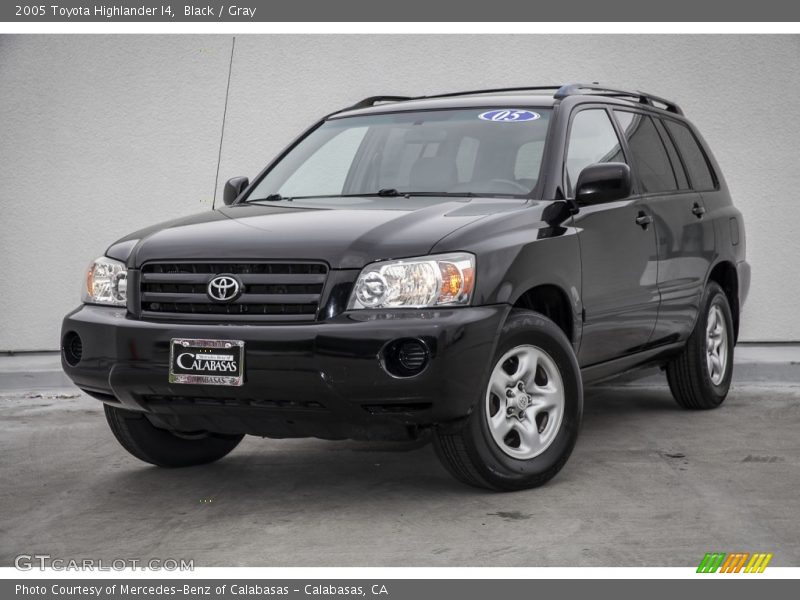 Black / Gray 2005 Toyota Highlander I4