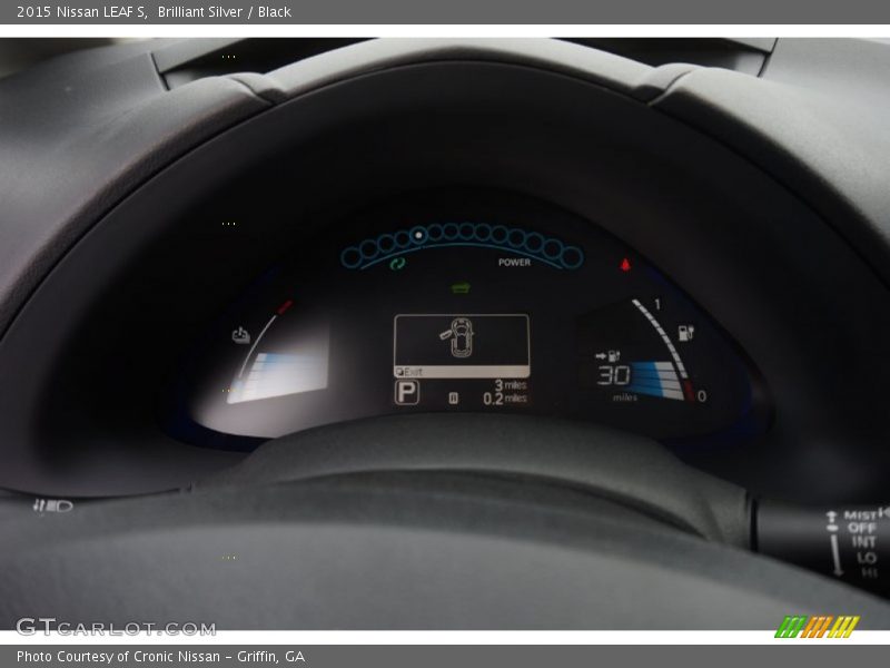 Brilliant Silver / Black 2015 Nissan LEAF S