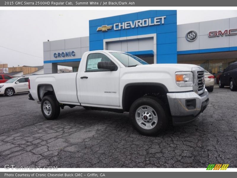 Summit White / Jet Black/Dark Ash 2015 GMC Sierra 2500HD Regular Cab