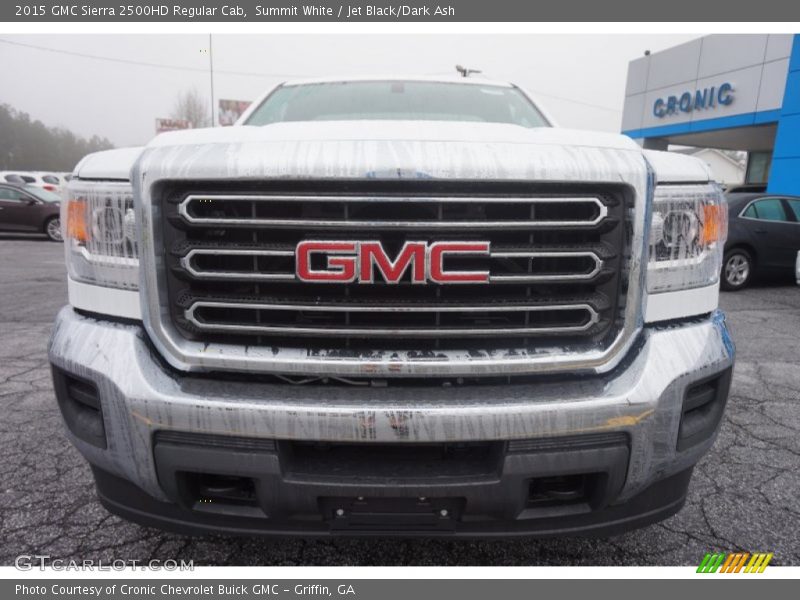 Summit White / Jet Black/Dark Ash 2015 GMC Sierra 2500HD Regular Cab