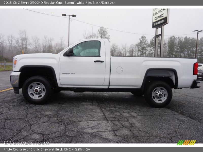 Summit White / Jet Black/Dark Ash 2015 GMC Sierra 2500HD Regular Cab