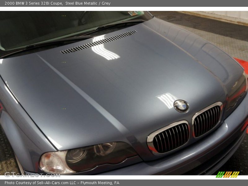 Steel Blue Metallic / Grey 2000 BMW 3 Series 328i Coupe