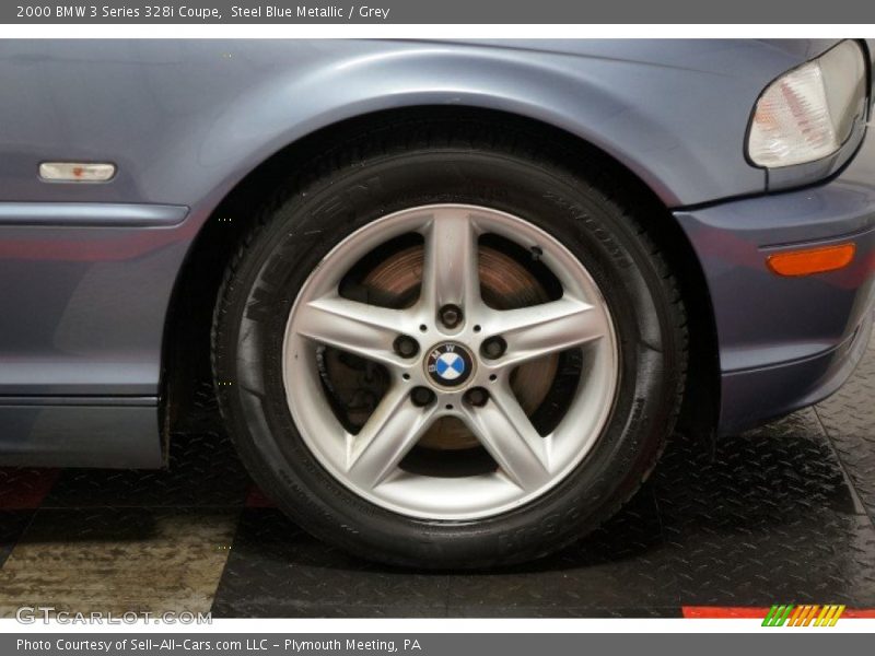 Steel Blue Metallic / Grey 2000 BMW 3 Series 328i Coupe