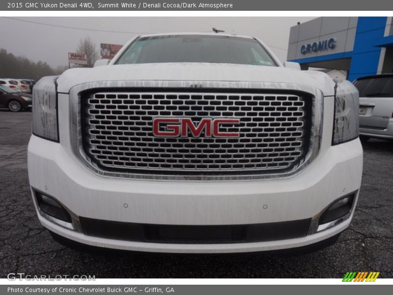 Summit White / Denali Cocoa/Dark Atmosphere 2015 GMC Yukon Denali 4WD