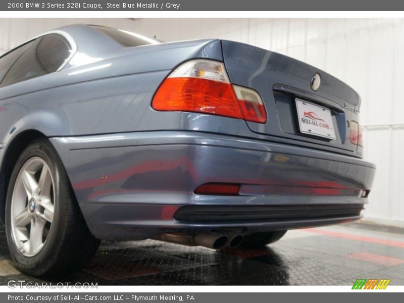 Steel Blue Metallic / Grey 2000 BMW 3 Series 328i Coupe