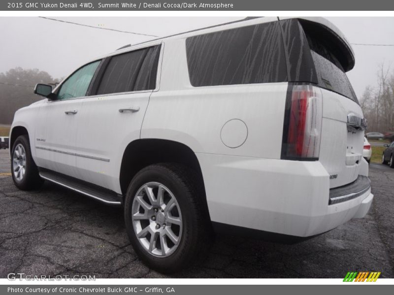 Summit White / Denali Cocoa/Dark Atmosphere 2015 GMC Yukon Denali 4WD