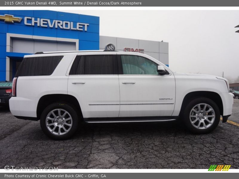 Summit White / Denali Cocoa/Dark Atmosphere 2015 GMC Yukon Denali 4WD